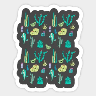 Cactus Parade I Sticker